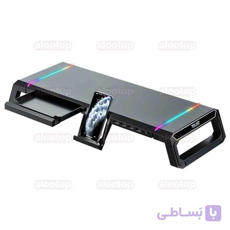 پایه مانیتور گیمینگ تراست مدل TDESK — تصویر 1