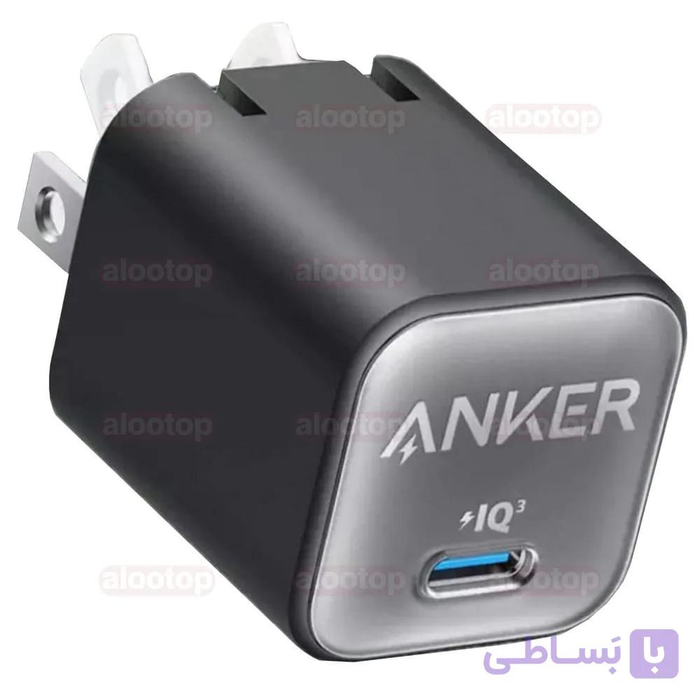 شارژر 30 وات انکر مدل A2147 511 Nano 3 (دو پین) – اورجینال — تصویر 1