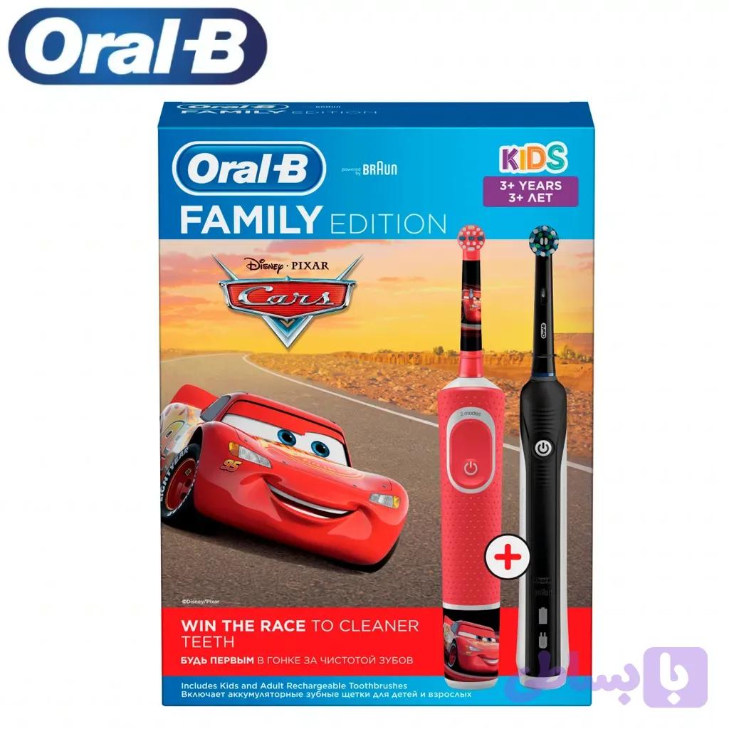 مسواک برقی دوقلو اورال بی Oral-B مدل Family Edition Cars - لوترا