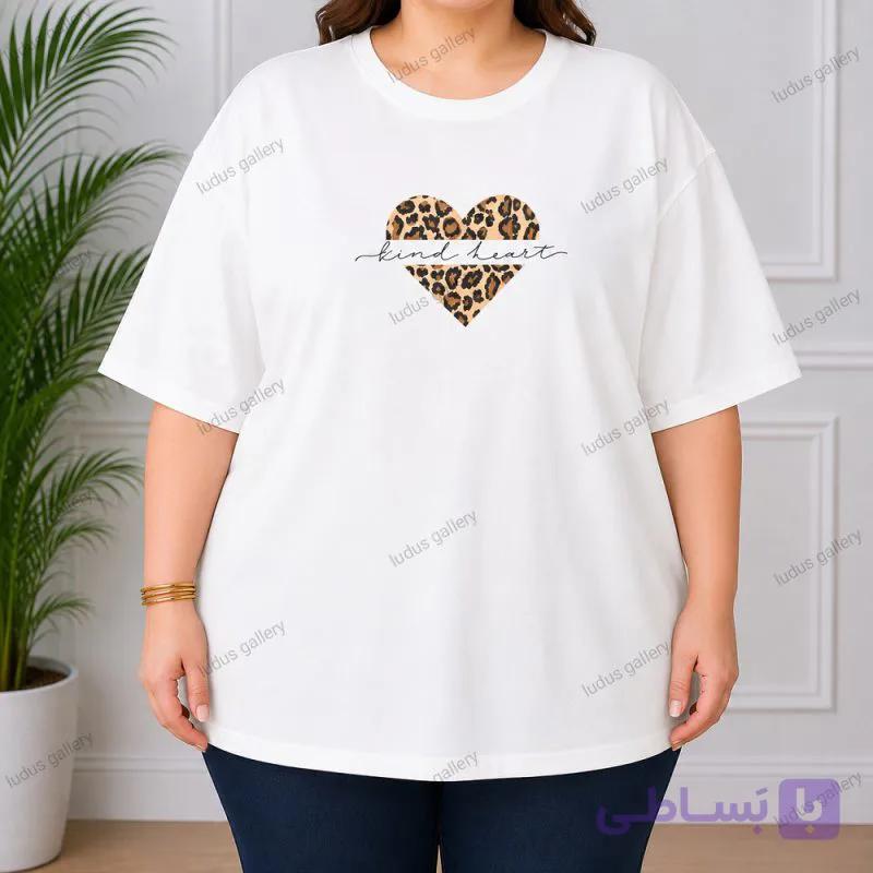 تیشرت سایز بزرگ زنانه کد TSH112 — تصویر 1