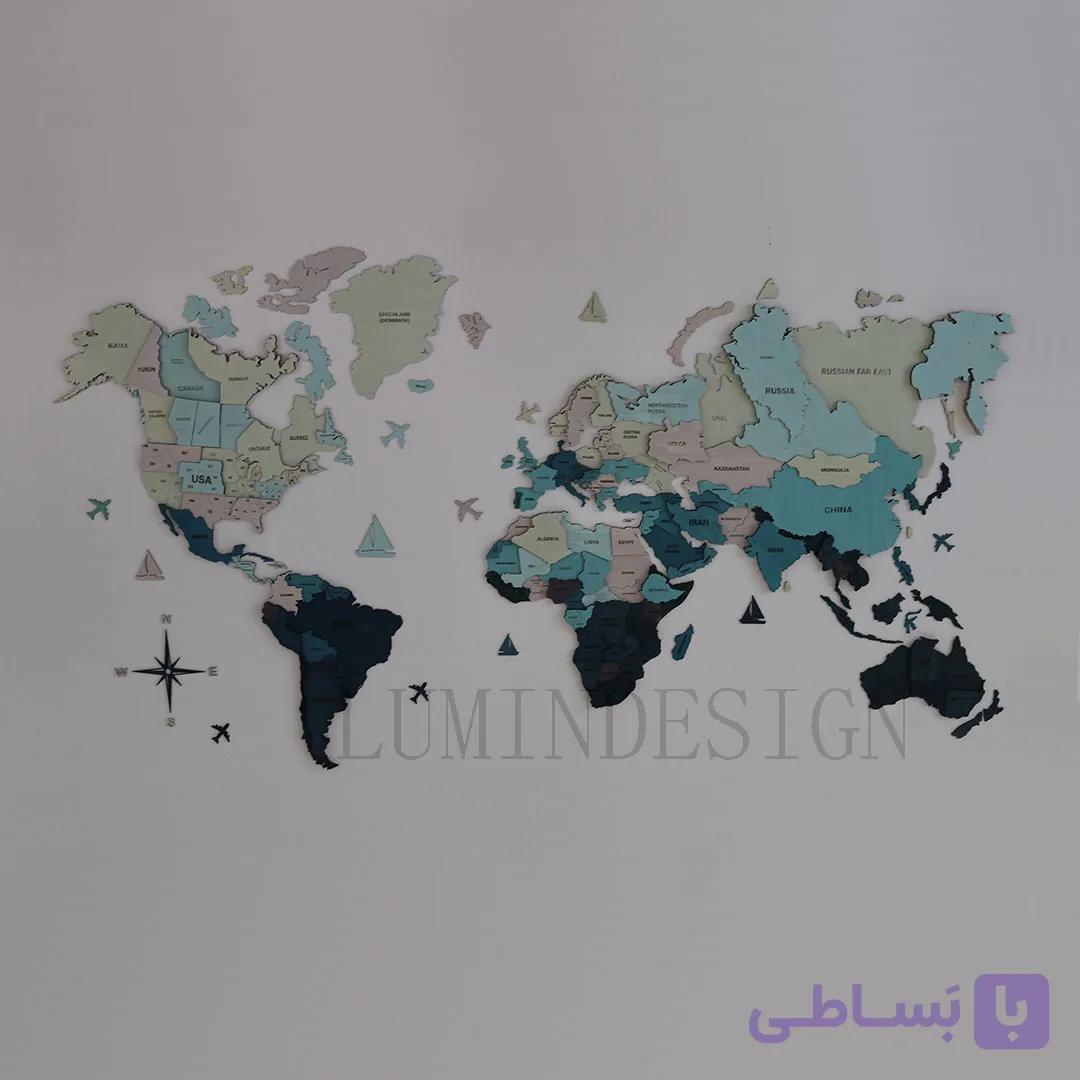 نقشه جهان پازلی تنالیته — تصویر 1
