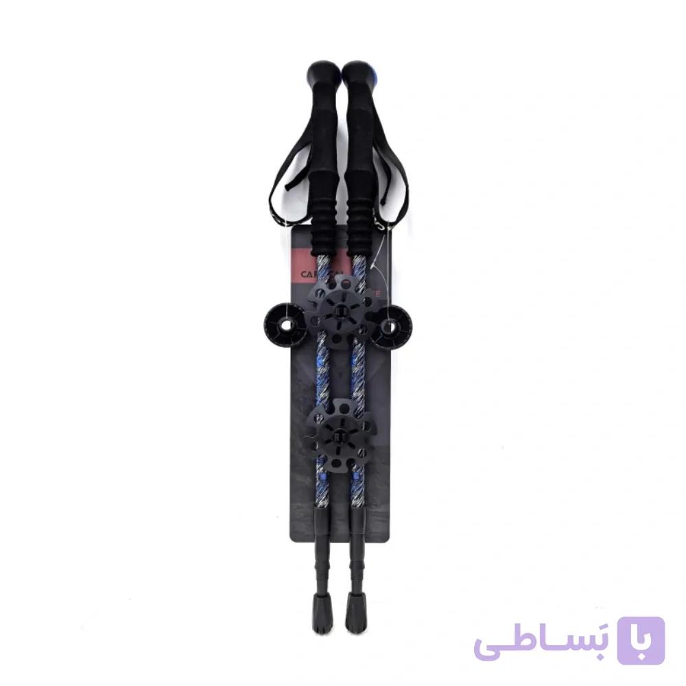 باتوم پیچی کاراکال مدل CARACAL PV7104، باتوم کوهنوردی آلومینیومی 7075 با سیستم پیچی، مقاوم و مناسب ترکینگ — تصویر 1