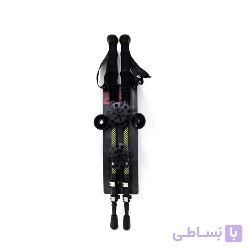 باتوم کلیپسی کاراکال مدل CARACAL PV7106، باتوم کوهنوردی آلومینیومی 7075 با قفل کلیپسی، خوش‌دست و مقاوم — تصویر 1