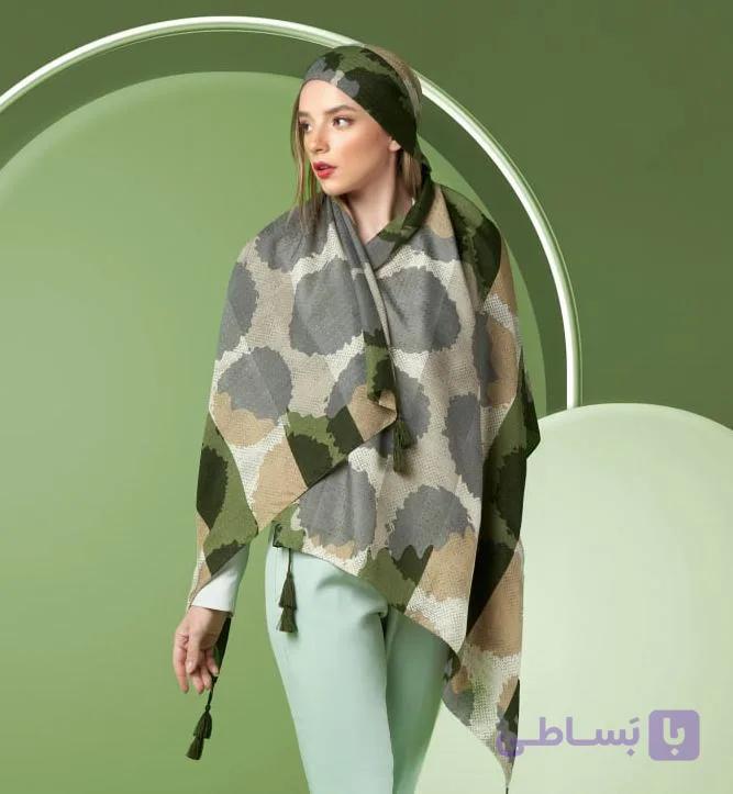 شال نخی حصیری پاییزه (کد 3019)