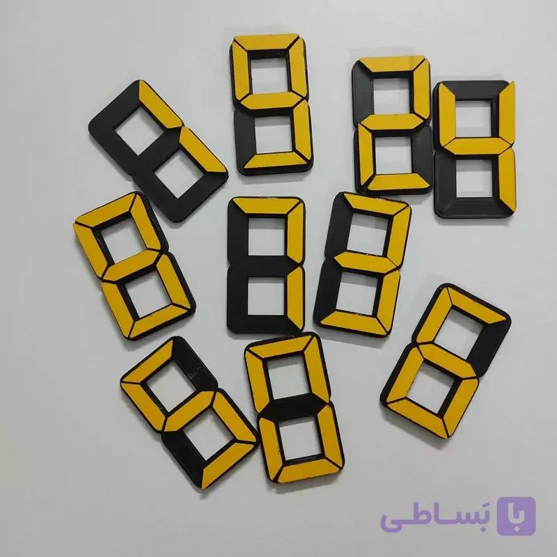 اعداد دیجیتالی چوبی دولایه پیوسته — تصویر 1