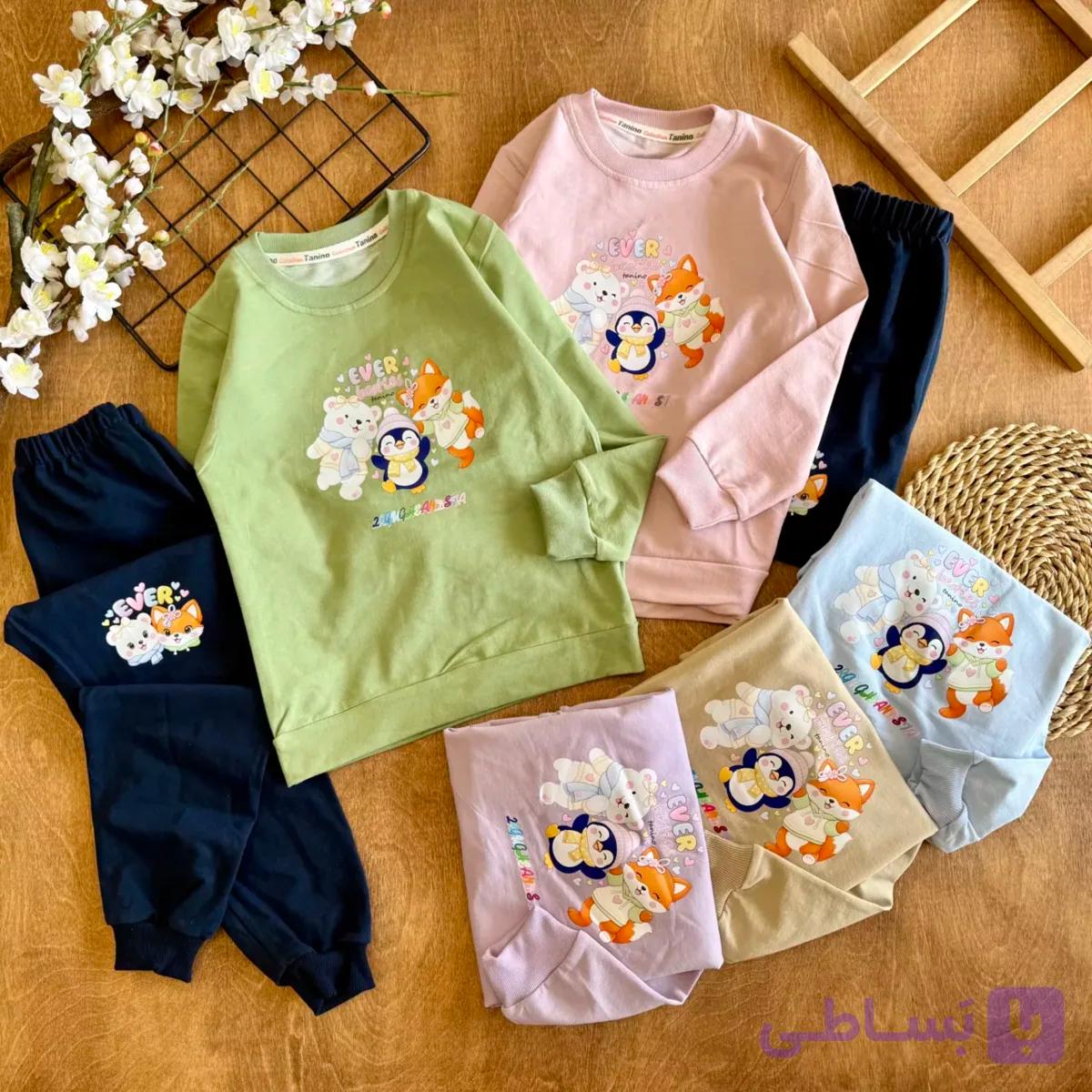 بلوز شلوار خرس روباه Ever Besties سایز 45،50 کد 6901 — تصویر 1