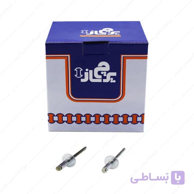 میخ پرچ گل پهن سایز 4×12 میلی متر برند پرچ ساز بسته 600 عددی