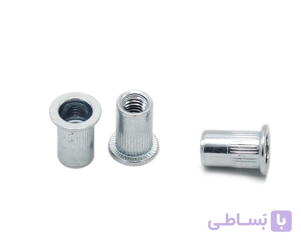 مهره پرچ لبه دار 6 میلی متر