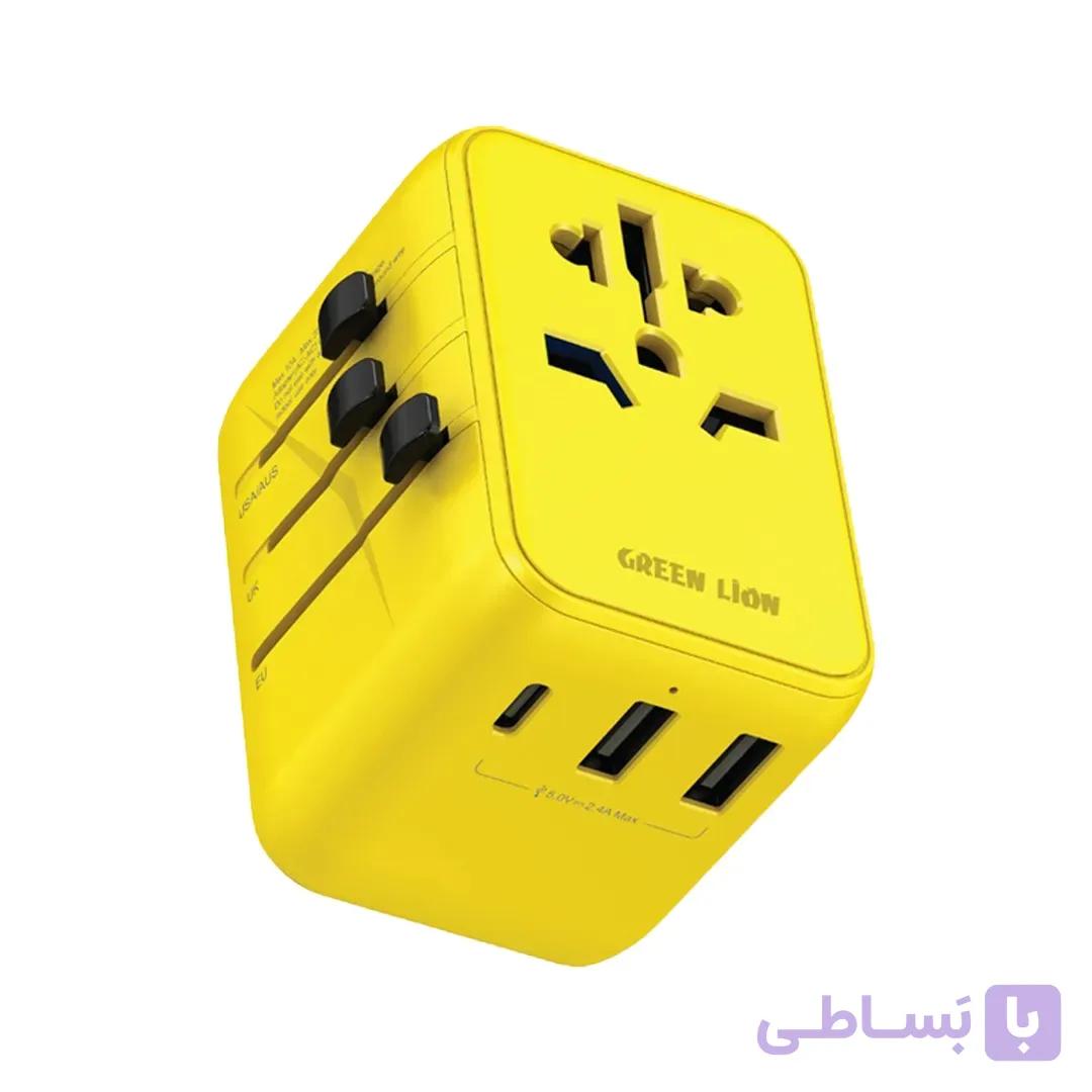 آداپتور برق 20 وات گرین لاین مدل Universal Travel Adapter — تصویر 1