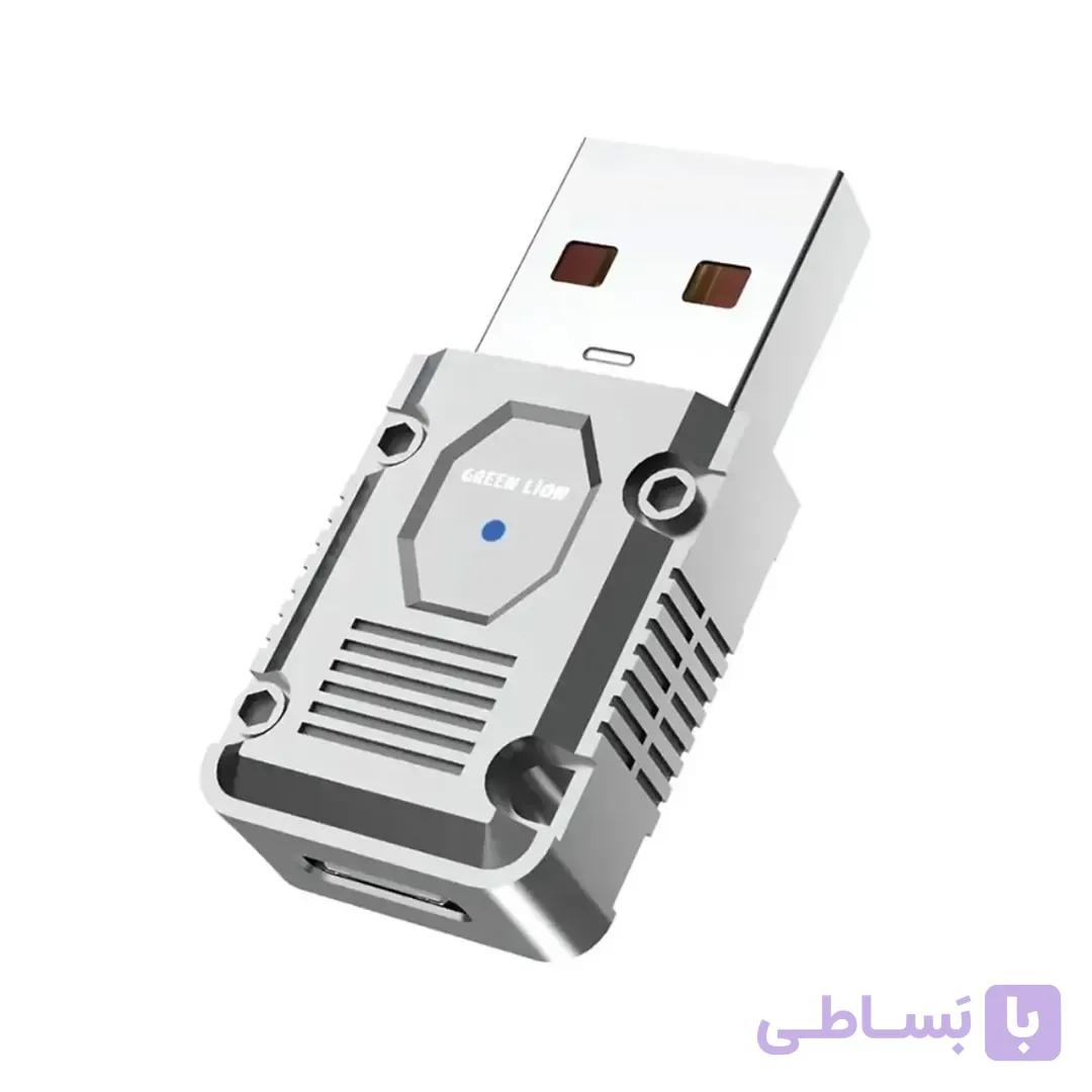 تبدیل 2 در 1 USB-A به USB-C گرین لاین مدل OTG — تصویر 1