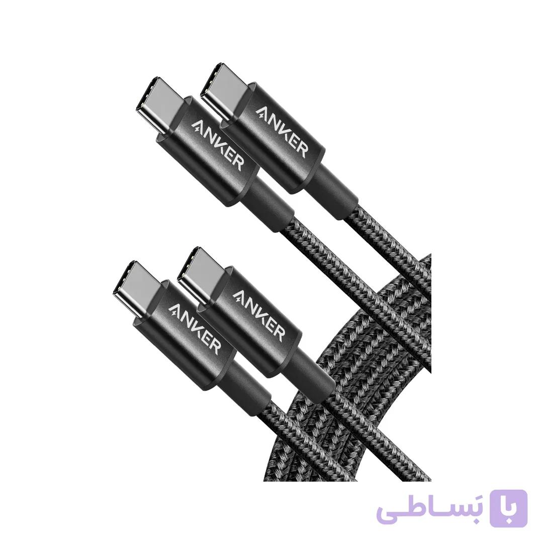 کابل تبدیل USB-C به USB-C انکر مدل 60 وات پک تک عددی — تصویر 1