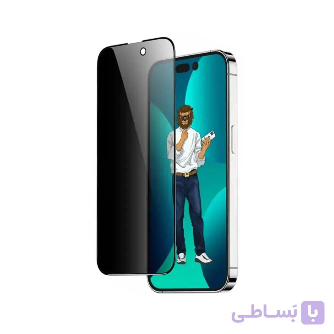 گلس پرایوسی صفحه نمایش گرین لاین مناسب آیفون 13 پرو مکس و آیفون 14 پلاس — تصویر 1
