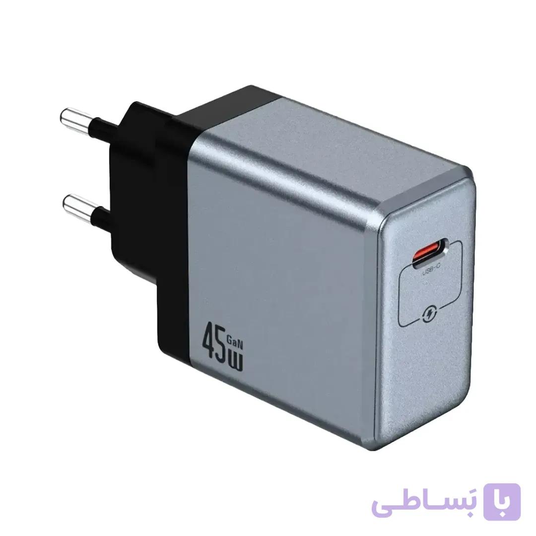 آداپتور شارژر دیواری 45 وات گرین لاین مدل GaNPremium EU — تصویر 1