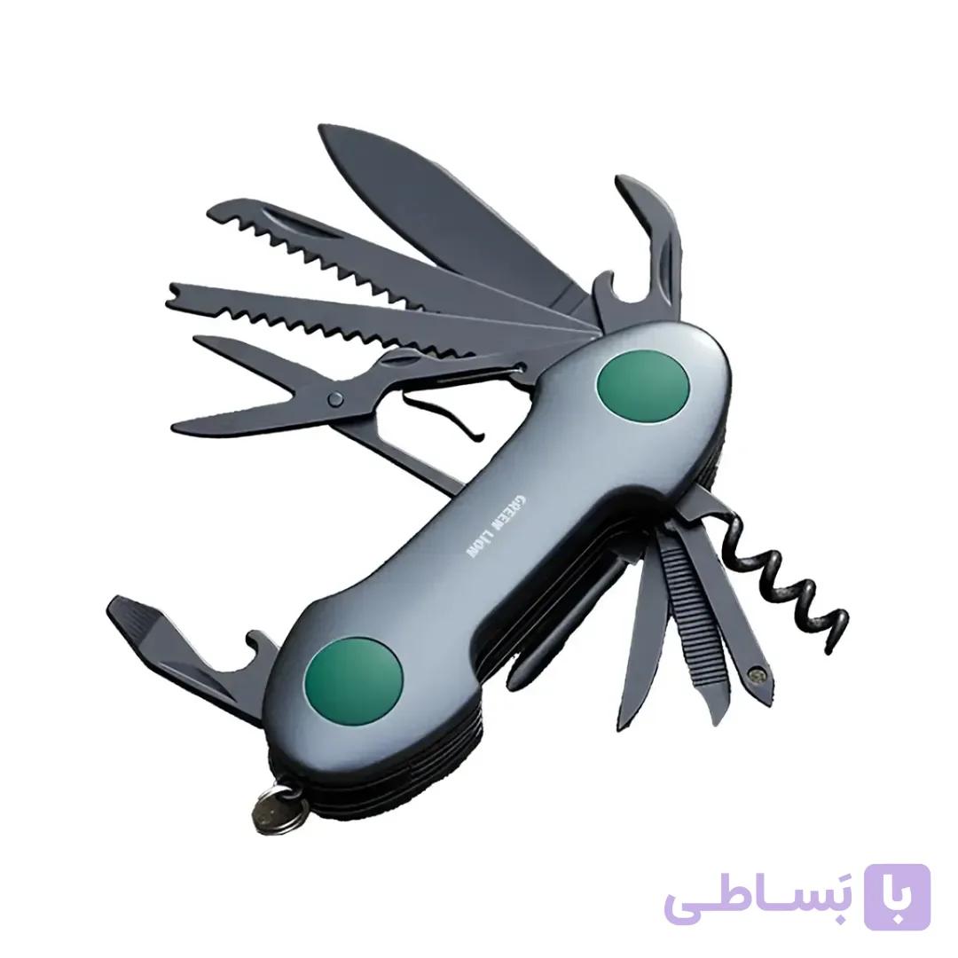 چاقو و ابزار 14 کاره گرین لاین مدل Multi Tool — تصویر 1