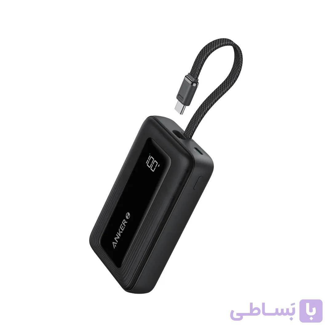 پاوربانک 20000 میلی آمپر انکر مدل Zolo با کابل USB-C و لایتنینگ داخلی — تصویر 1