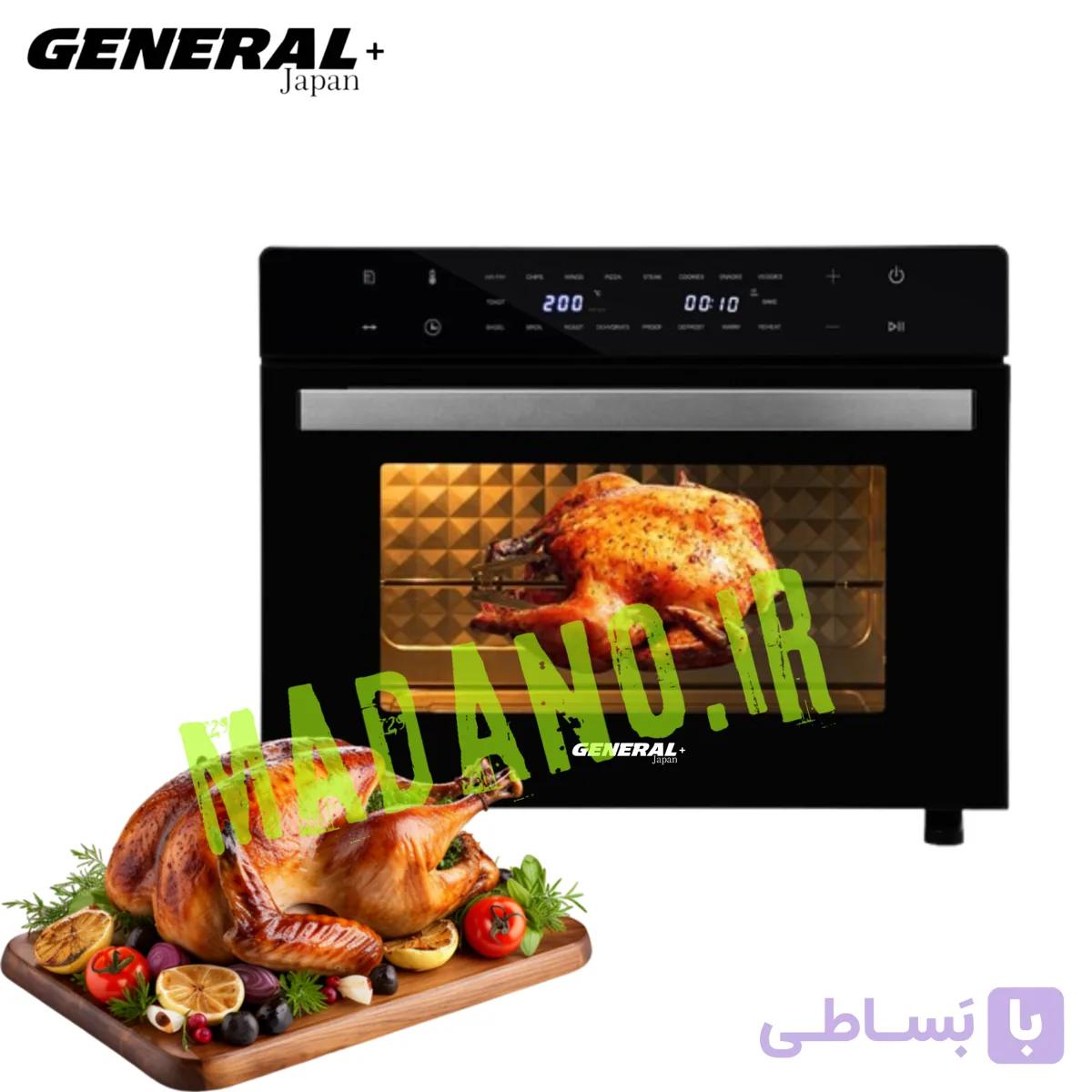 آوان توستر و سرخ کن بدون روغن جنرال GENERAL مدل:GE-9878 — تصویر 1