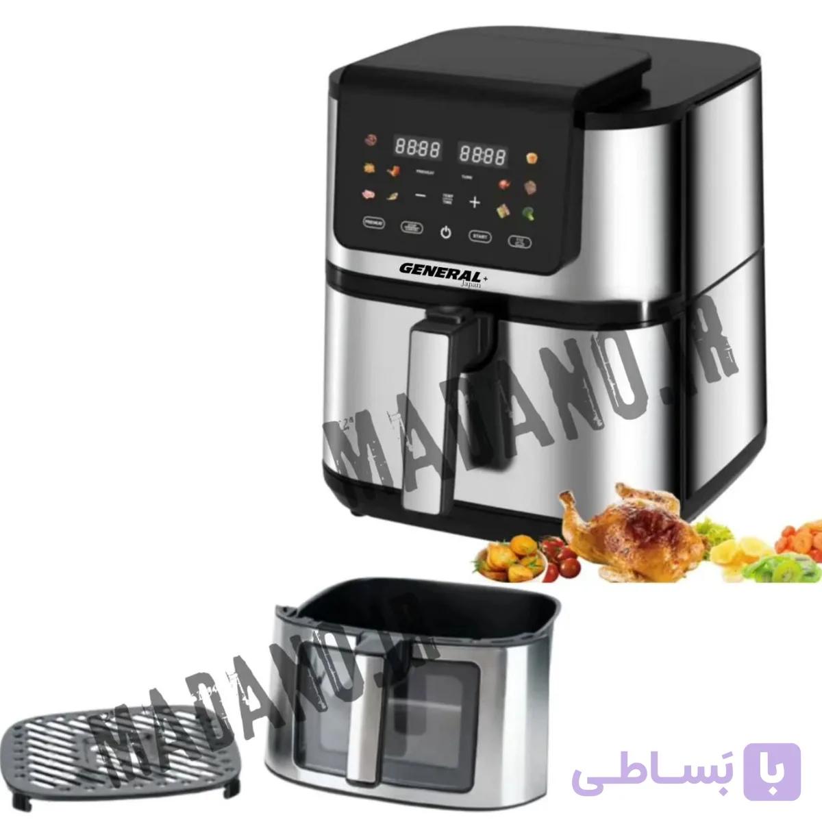 سرخ کن بدون روغن 2 کاسه جنرال ژاپن مدل:GE-9871 — تصویر 1