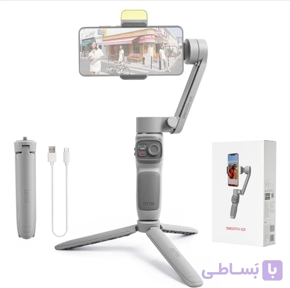 گیمبال موبایل ژیون مدل Tech Smooth-Q3- دست دوم در حد آکبند