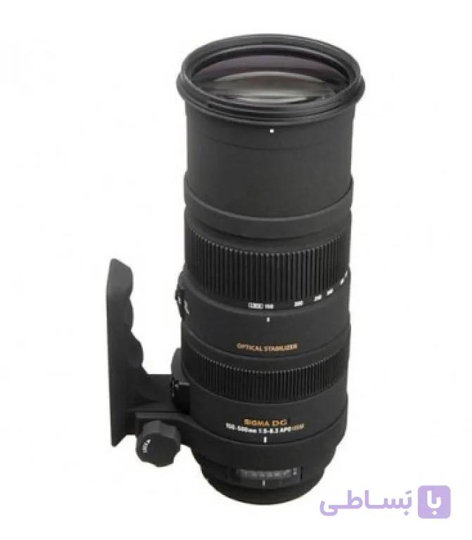 لنز سیگما مدل Sigma 150-500mm f/5-6.3 APO DG OS HSM for nikon- دست دوم در حد آکبند — تصویر 1