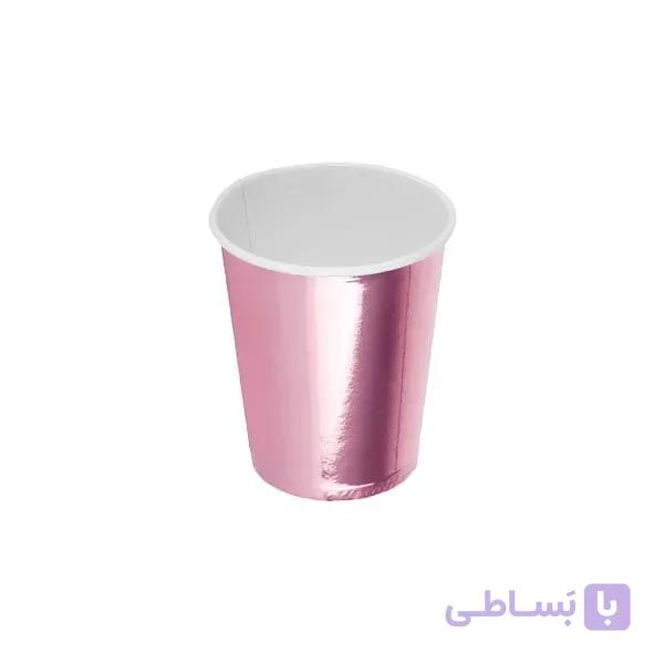 لیوان صورتی متالایز 20 عددی