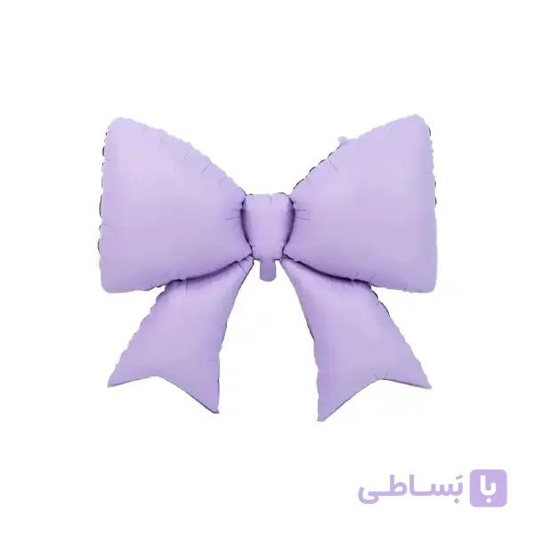 بادکنک فویلی پاپیون رنگ بنفش