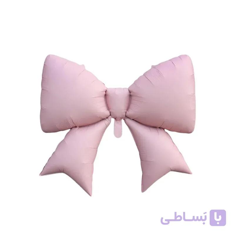 بادکنک فویلی پاپیون رنگ صورتی