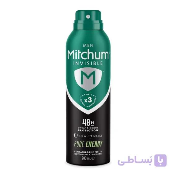 اسپری ضدتعریق مردانه ميچام Mitchum مدل Pure Energy حجم 200 میلی لیتر