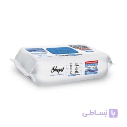 دستمال مرطوب اسلیپی Sleepy آبی بسته 100 عددی