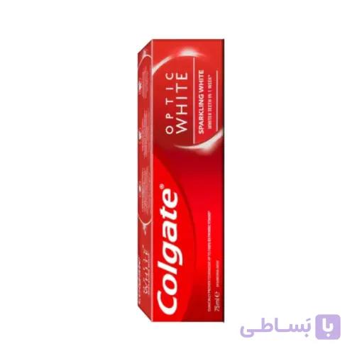 خمیردندان کلگیت Colgate مدل Optic White حجم 50 میلی‌لیتر