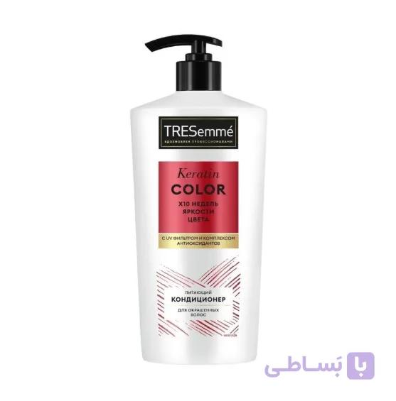 نرم کننده ترزمه Tresemme مدل Keratin Color حجم 630 میلی لیتر