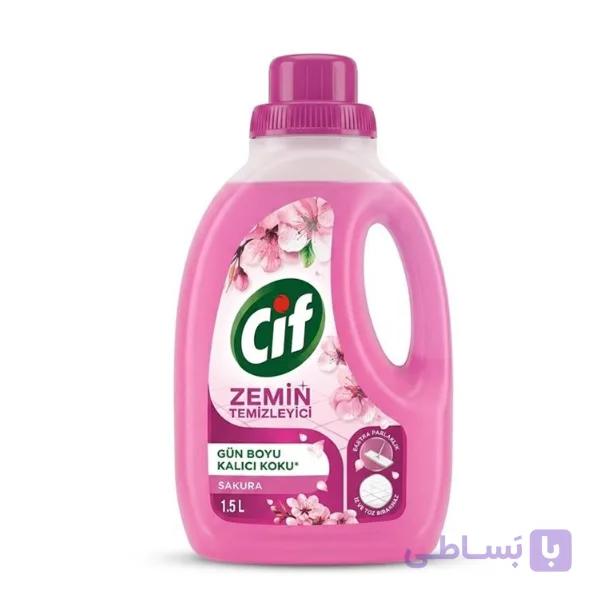 مایع تمیزکننده کف سيف Cif مدل Sakura حجم 1500 میلی لیتر