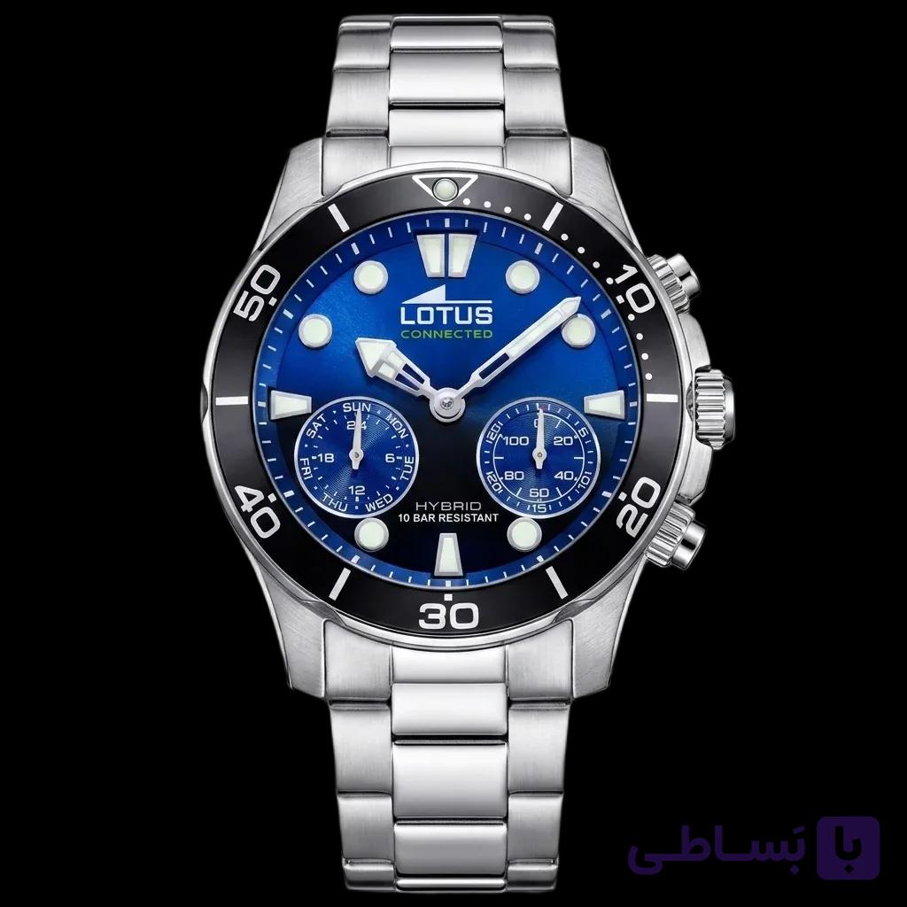 ساعت هوشمند هیبریدی لوتوس مدل L18800/3 با بند استیل و قابلیت اتصال هوشمند — تصویر 1