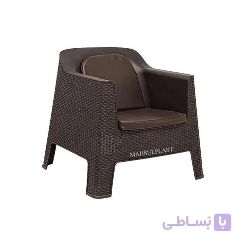صندلی مبله تک نفره پلاستیکی کد 891 — تصویر 1