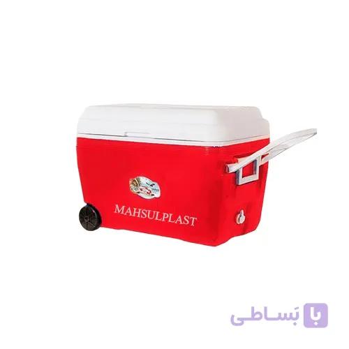 یخدان چرخدار 60 لیتری قرمز — تصویر 1