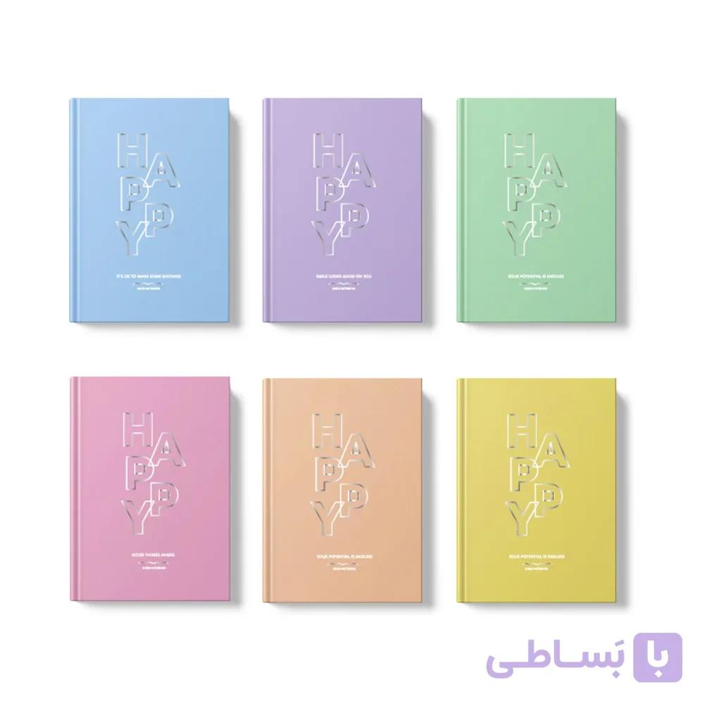 دفتر یادداشت 120 برگ کشدار هپی (برند لانگو)