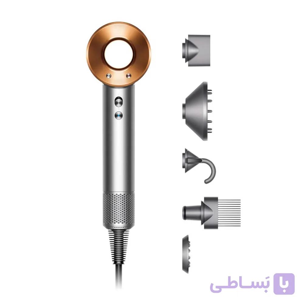 سشوار دایسون مدل Dyson Supersonic HD07 Nickel Copper (نقره‌ای | مسی) — تصویر 1