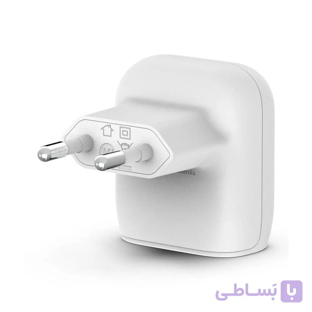 شارژر دیواری شارژ سریع 20 وات بلکین مدل WCA003vf04WH — تصویر 1