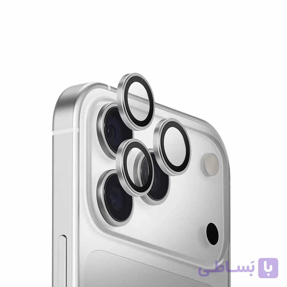 محافظ لنز دوربین یونیک مدل UNIQ Optix Aluguard مناسب آیفون 17 پرو و پرومکس – آبی — تصویر 1