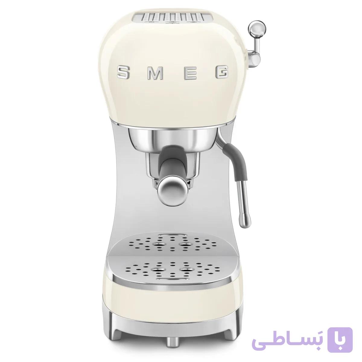 اسپرسو ساز اسمگ رنگ کرم مدل Smeg ECF02 — تصویر 1