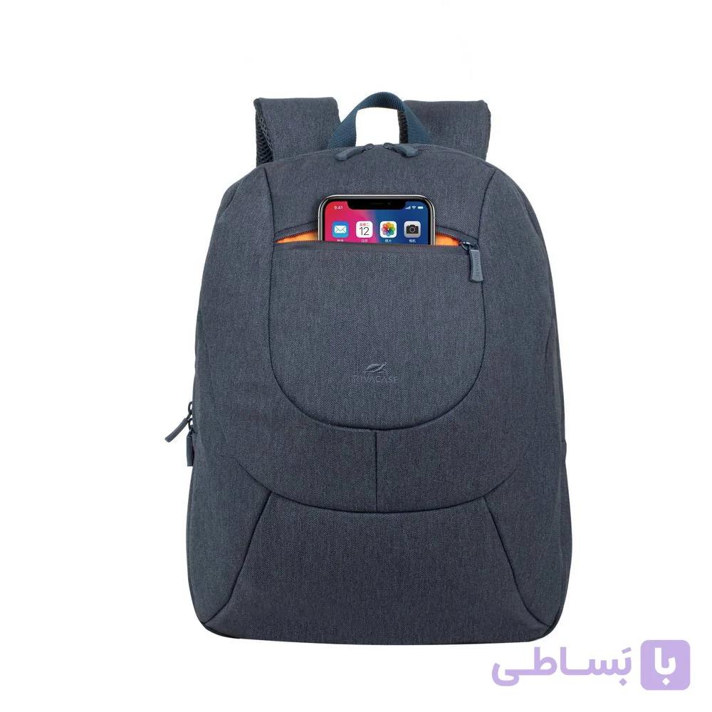 کوله پشتی ریواکیس مدل 7723 Laptop Rucksack 14 Zoll dunkelgrau — تصویر 1