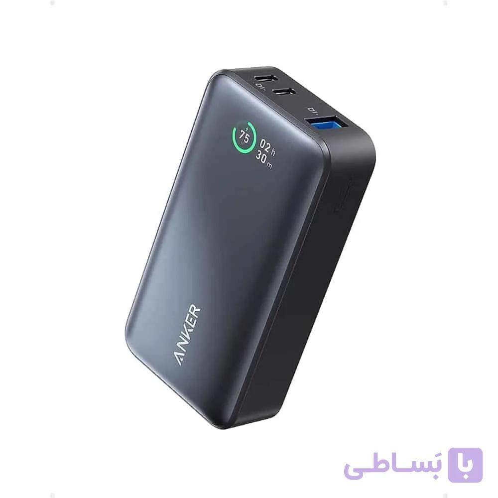 پاوربانک 10000 میلی آمپر 30 وات انکر مدل A1256 Anker Pocket-Sized Power Boost رنگ مشکی — تصویر 1