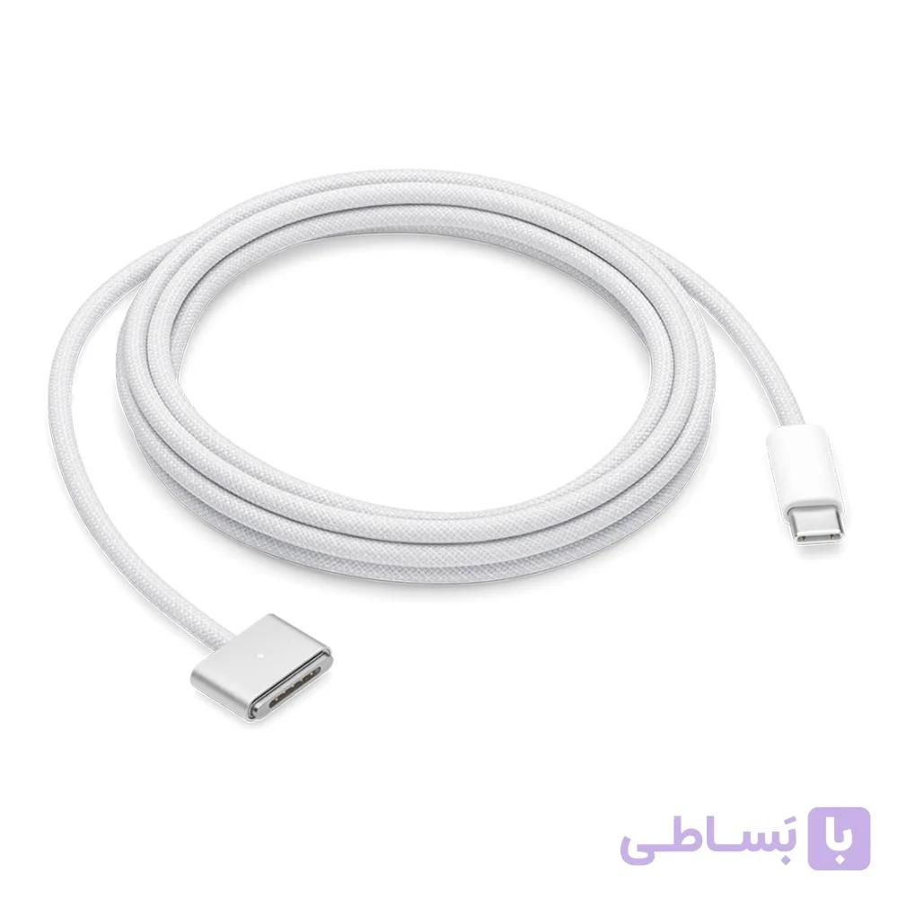 کابل USB-C به مگ سیف 3 کنفی اپل دو متری رنگ نقره‌ای — تصویر 1