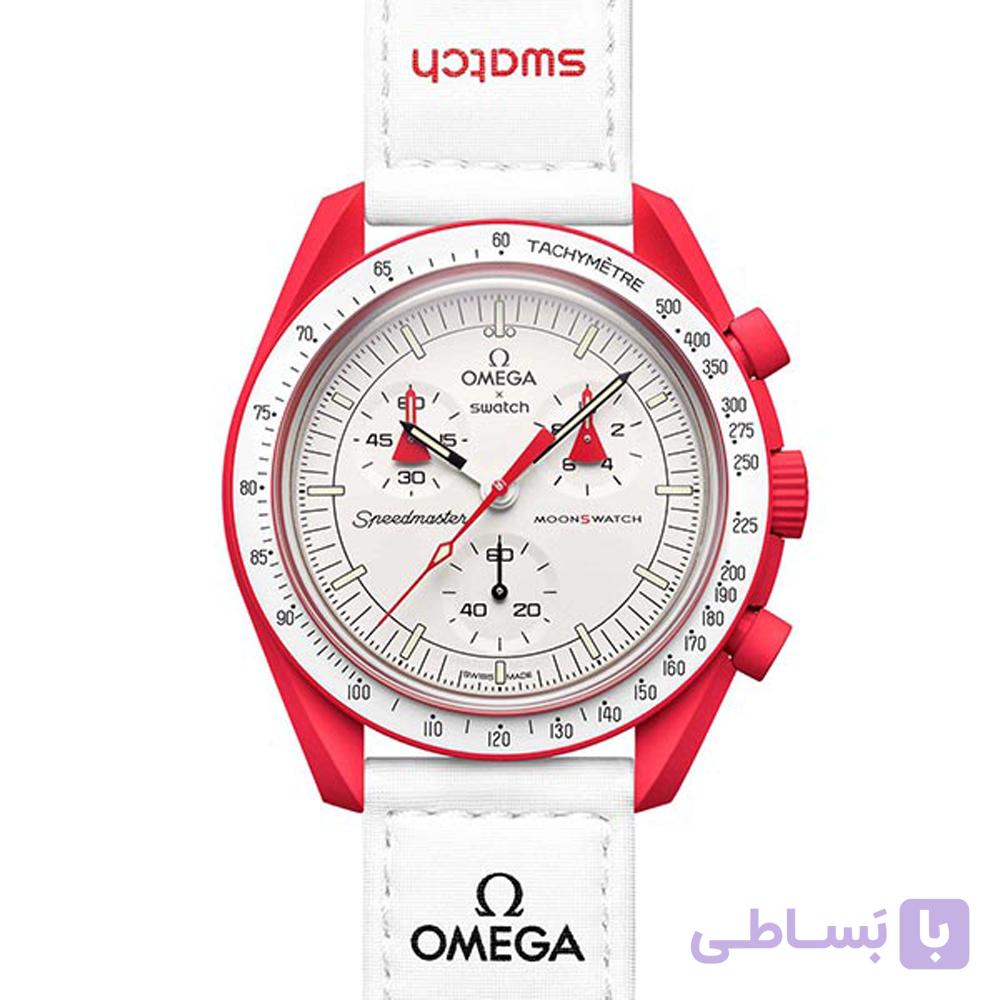 ساعت امگا سواچ مدل  Omega X Swatch MISSION TO MARS SO33R100 — تصویر 1