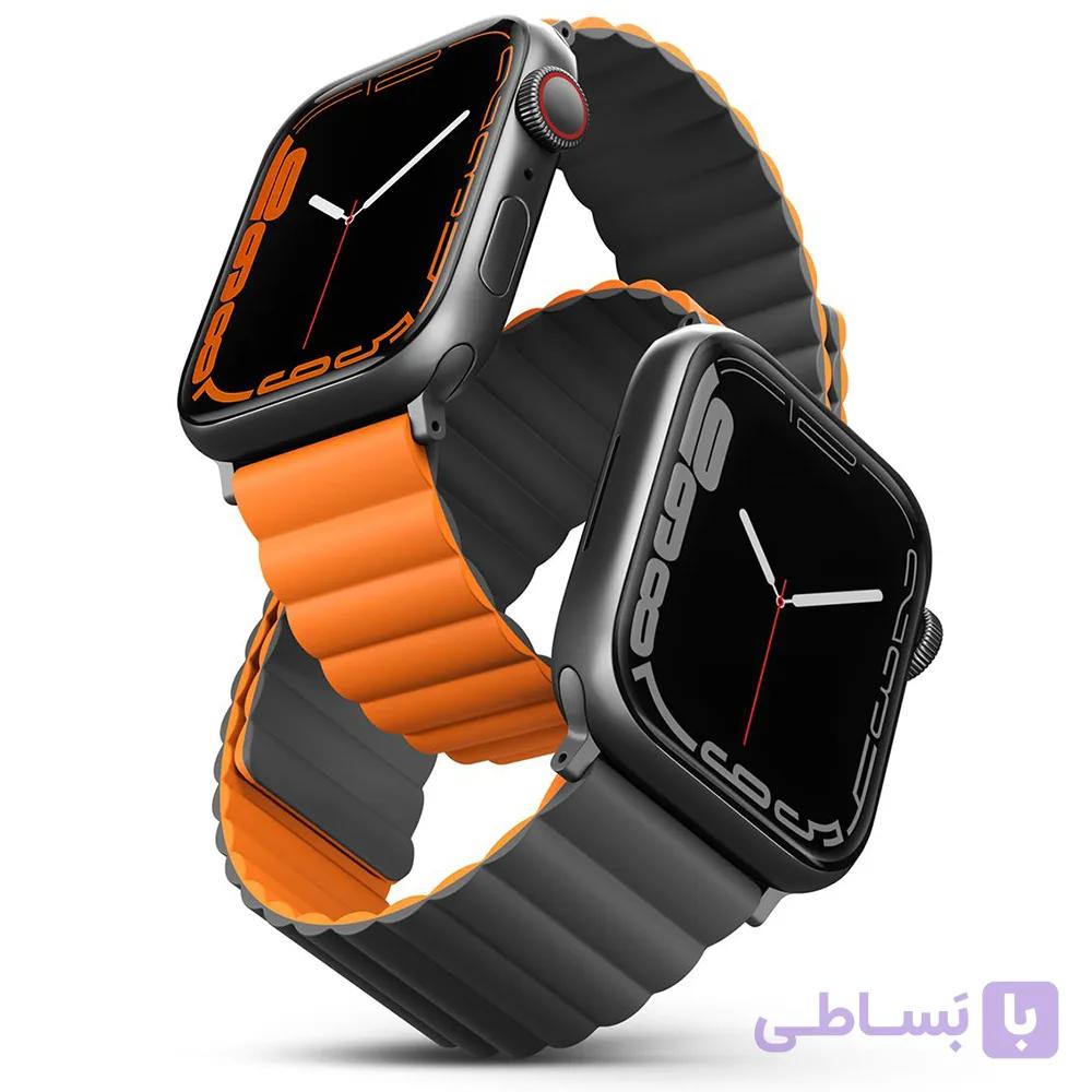 بند اپل واچ Uniq – REVIX مدل UNIQ-45MM-REVGRYORG — تصویر 1