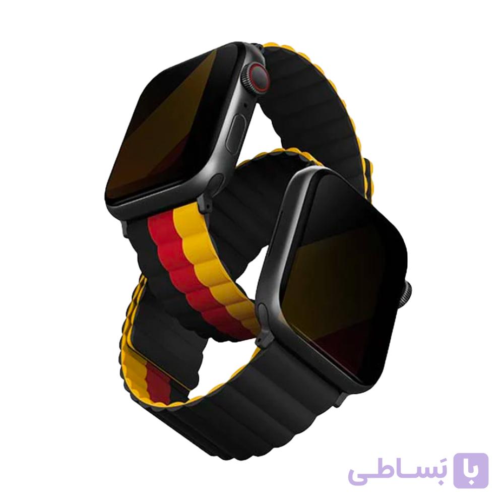 بند اپل واچ برند Uniq مدل Revix رنگ germany سایز 44-45-49 UNIQ-45 MM-REVGERBLK — تصویر 1