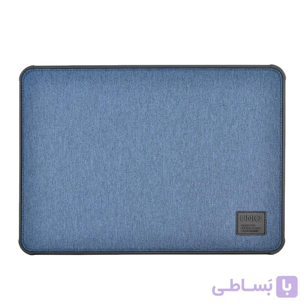 کیف ضد ضربه مک بوک ۱۳ اینچی یونیک مدل UNIQ Dfender Magnetic Snap Bumber- سورمه ای — تصویر 1