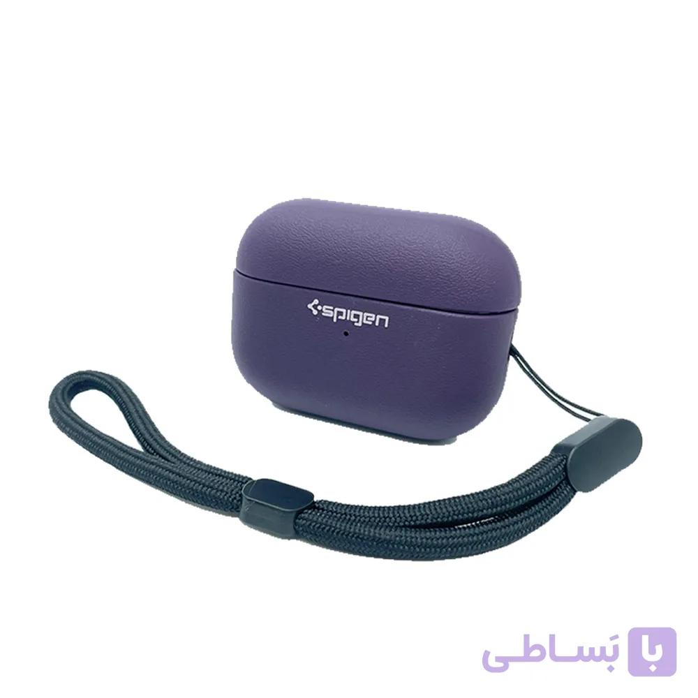 کیس ایرپاد پرو ۲ اسپیگن های کپی مدل Leather Armor رنگ مشکی