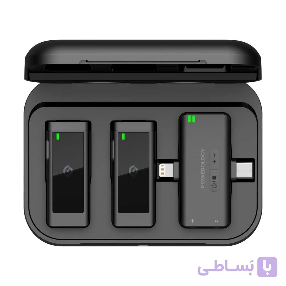 ست میکروفن بی سیم پاورولوژی مدل Lavalier -Duo تک کاربره — تصویر 1