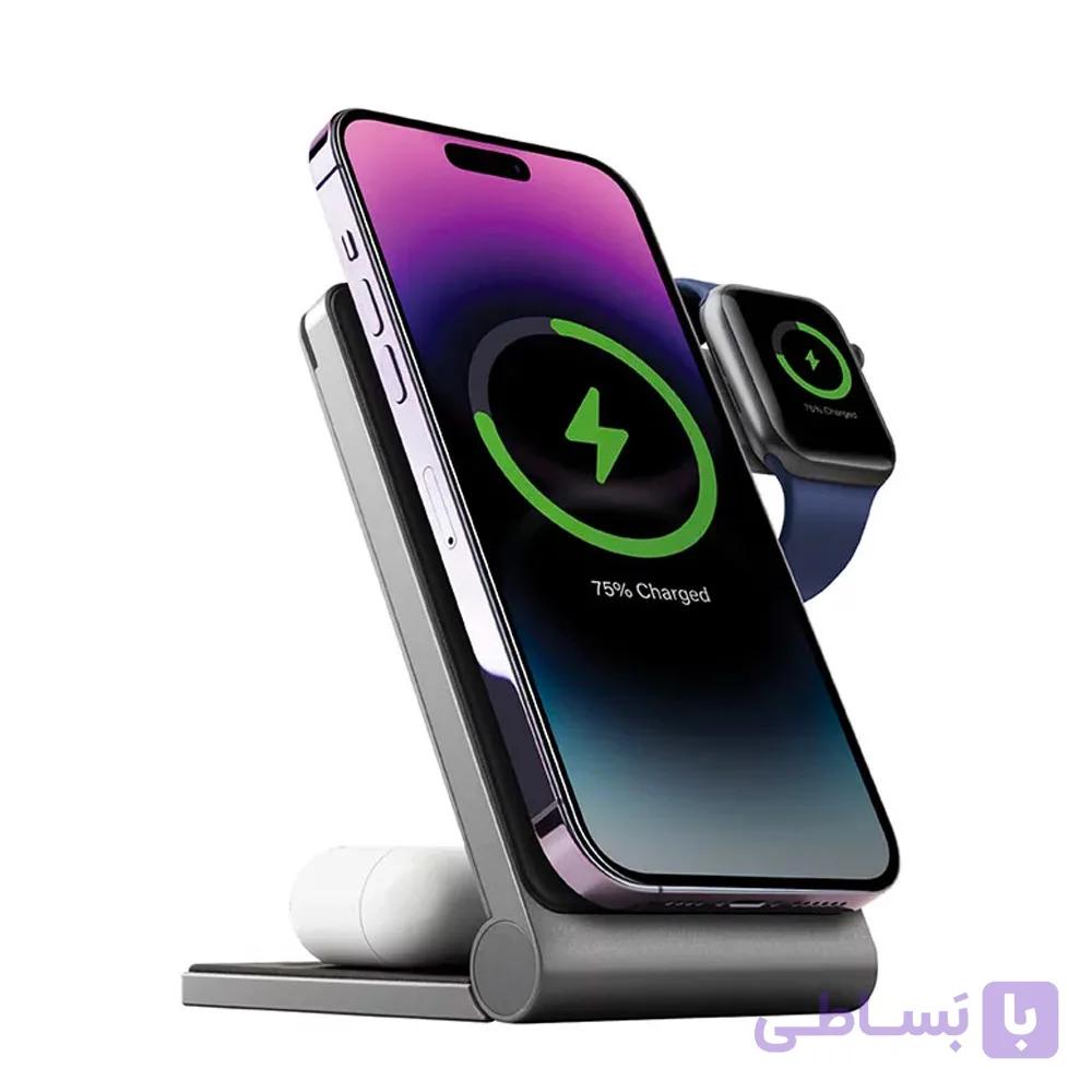 شارژر وایرلس انرژیا ۳ در ۱ مدل MAGTRIO — تصویر 1
