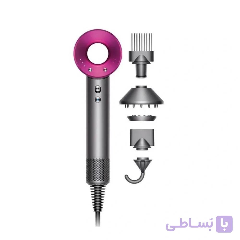 سشوار دایسون مدل Dyson Supersonic HD07 Fuschia Iron (صورتی | خاکستری) — تصویر 1